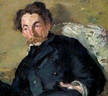 Edouard Manet, Portrait de Stéphane Mallarmé (détail)